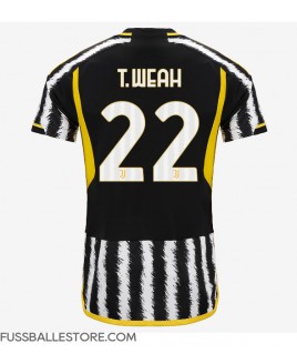 Günstige Juventus Timothy Weah #22 Heimtrikot 2023-24 Kurzarm